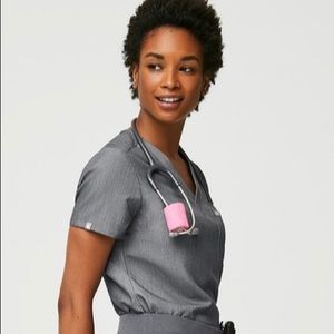 Figs XXS Catarina top Graphite- NWT